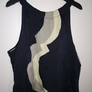 Banana Republic silky racer neck dress